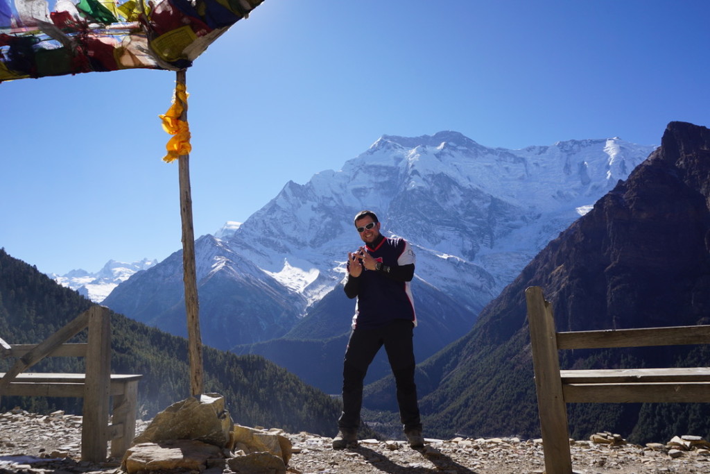 Nepál | Výhled na Annapurnu II. (7.937m n m.) a Kubajse
